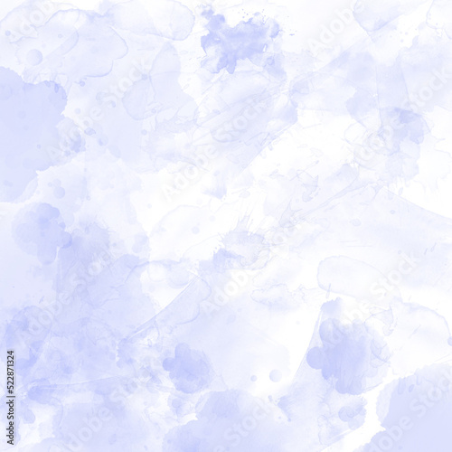 Artistic watercolor background in blue color