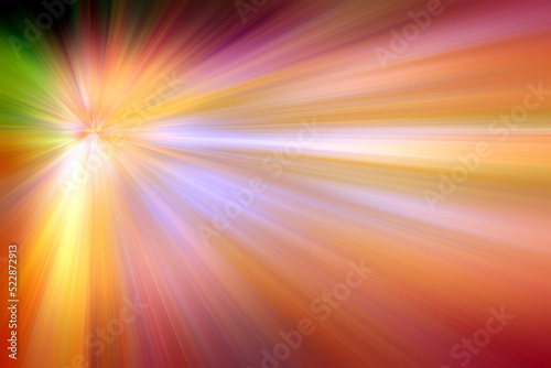 Abstract background in yellow, orange, green and purple colors
