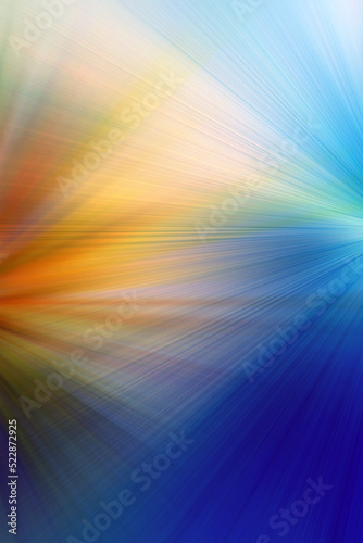 Abstract background in yellow, orange and blue colors