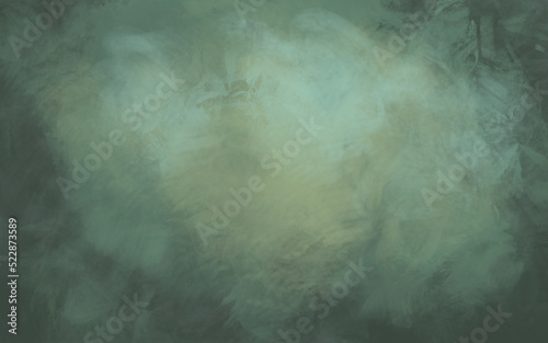 Wallpaper Mural Green background, monochrome wallpaper design, oil painting, brush textured, mural art. Torontodigital.ca