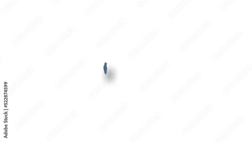 Pin 3d ilustración de representación de HD vídeo animación icono de mapa de ubicación GPS