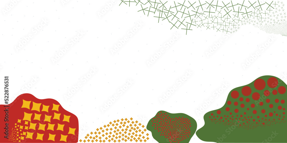 Set of Autumn graphic elements backgrounds, dots, spots,lines. Space for text.