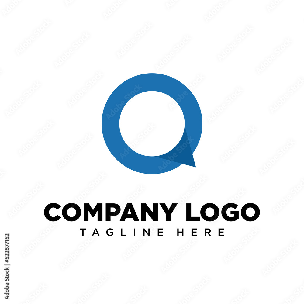 Logo design letter Q, suitable for company, community, personal logos, brand logos