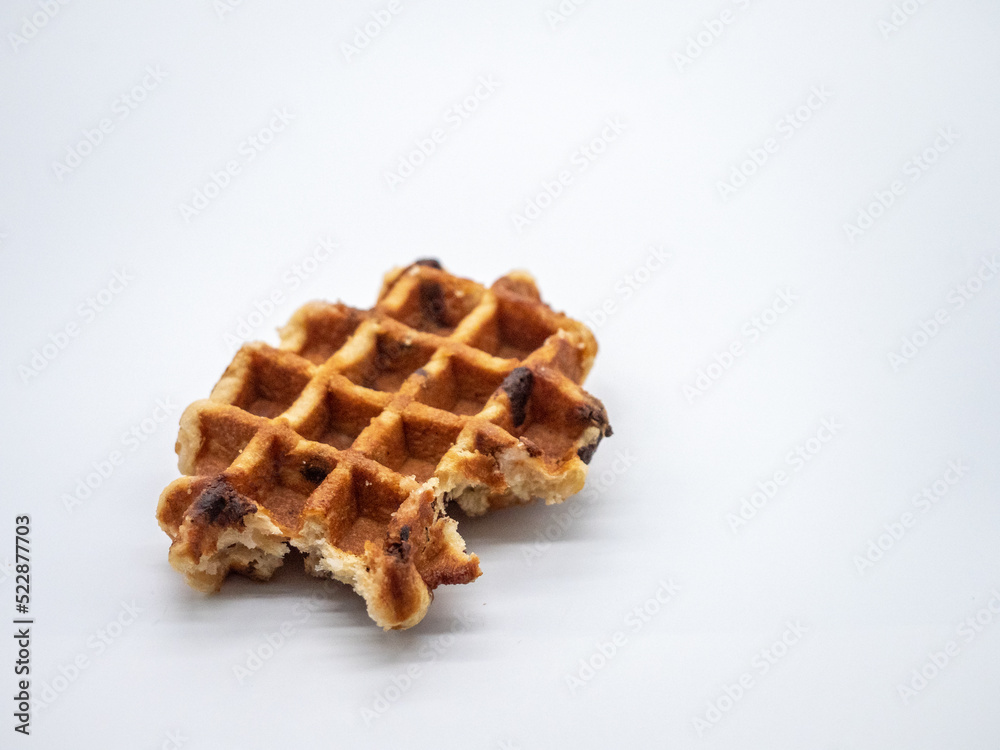 食べかけのワッフル 食べかけのワッフル