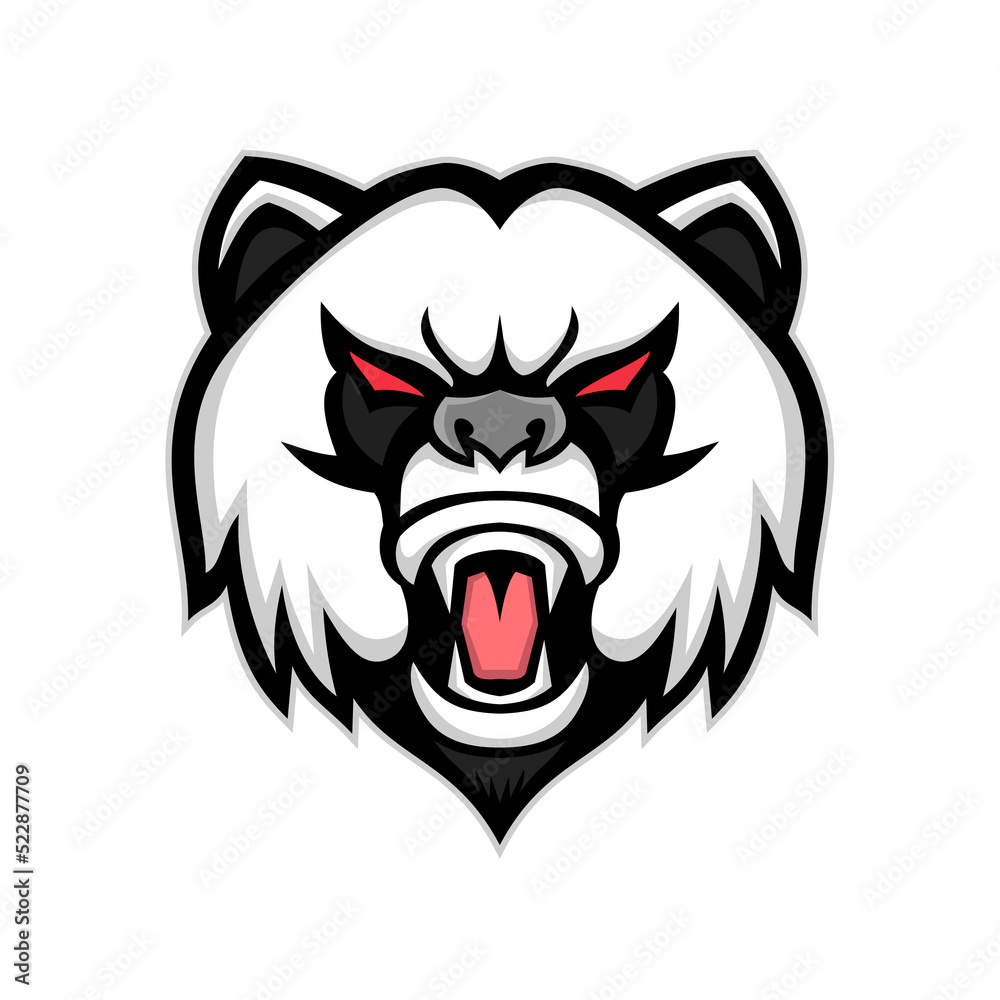 Obraz premium Angry Giant Panda Mascot