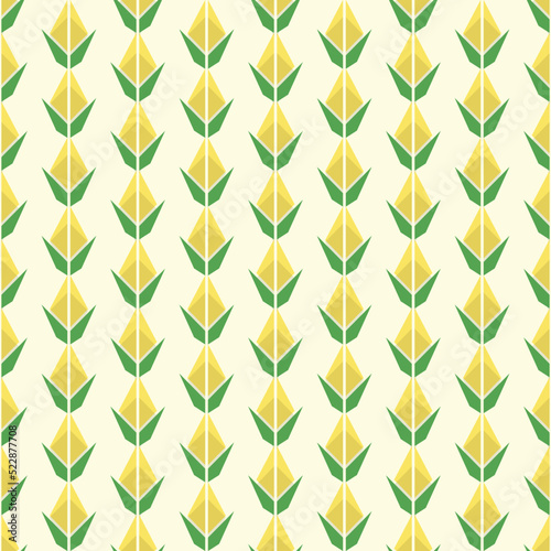 flat rice seamless pattern monochrome