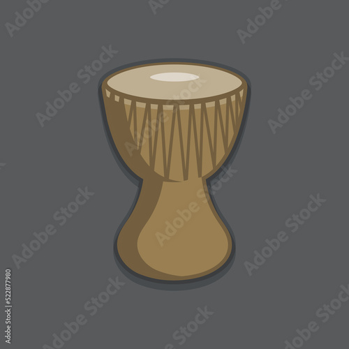 africa traditional percussion instruments djembe vector image