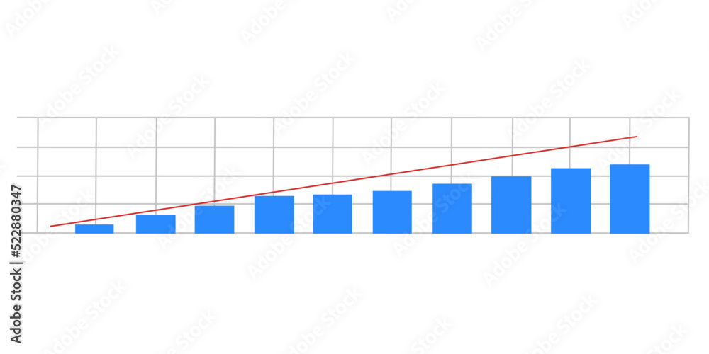 illustration vector of business graph with arrow illustration vector of business graph with arrow