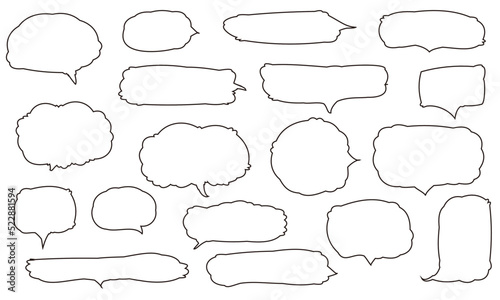 吹き出しセット11