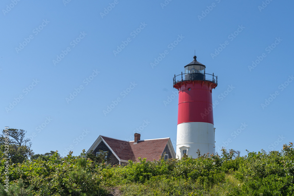 Beautiful View of Nauset Lighthouse Cape Cod, Massachusetts