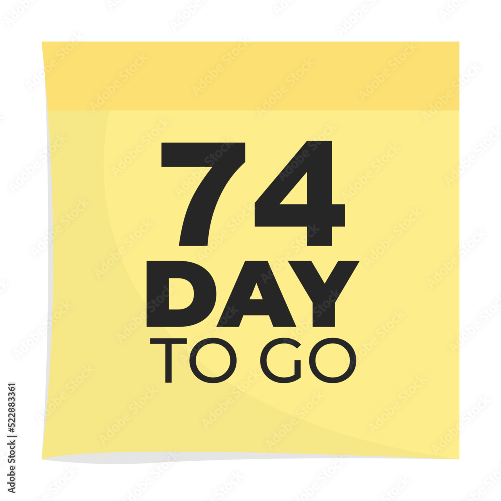 Day to go sign label vector art illustration with fantastic font and nice yellow black color, Number of days left counter. Day to go sign label vector art illustration with fantastic font and nice yellow black color, Number of days left counter.