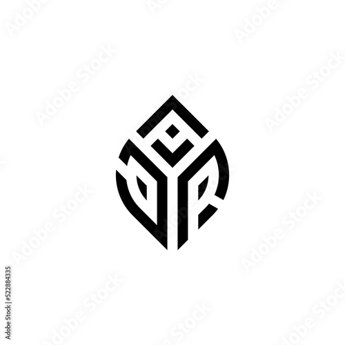 Initial Letter ACR Abstract Leaf Logo Design Symbol