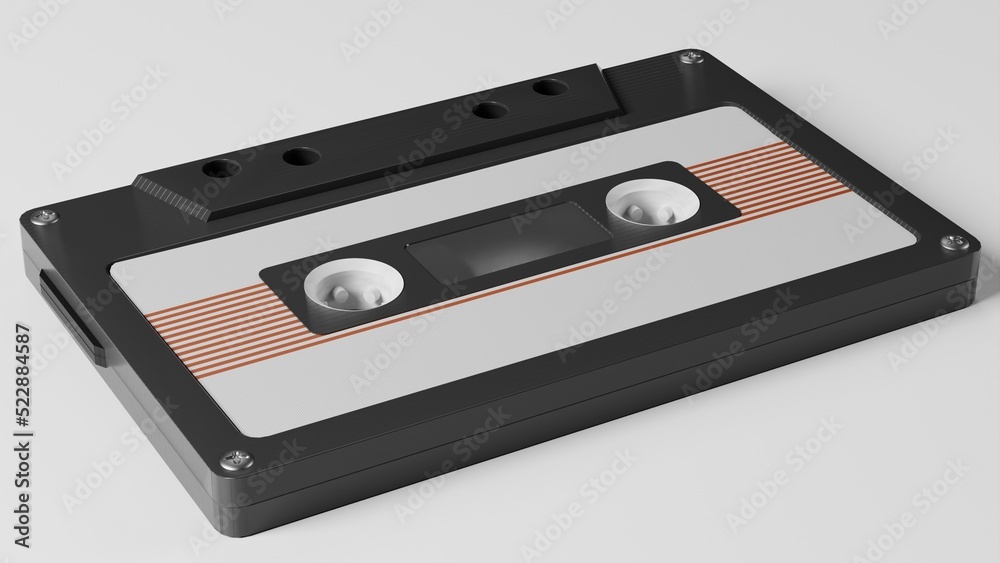 Obraz premium cassette isolated on white