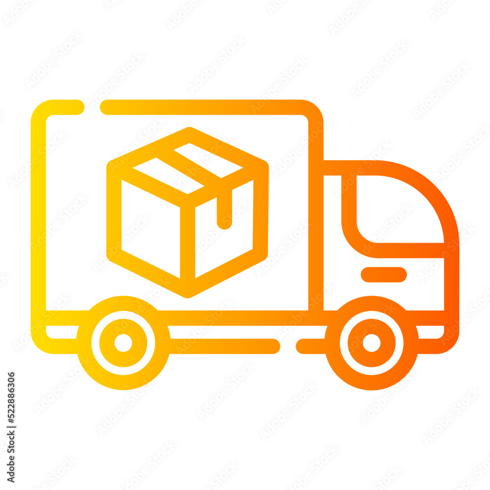 Delivery Car gradient icon