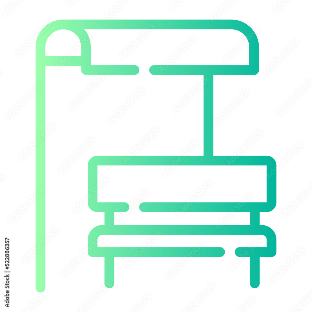 bus station gradient icon bus station gradient icon
