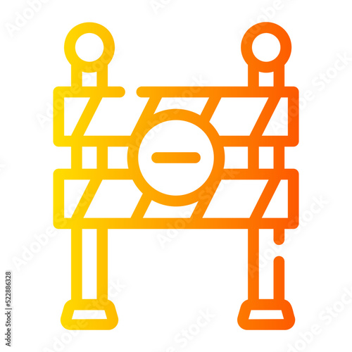 roadwork gradient icon