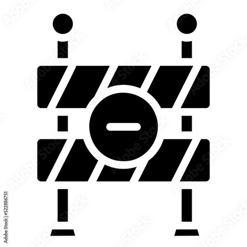 roadwork glyph icon