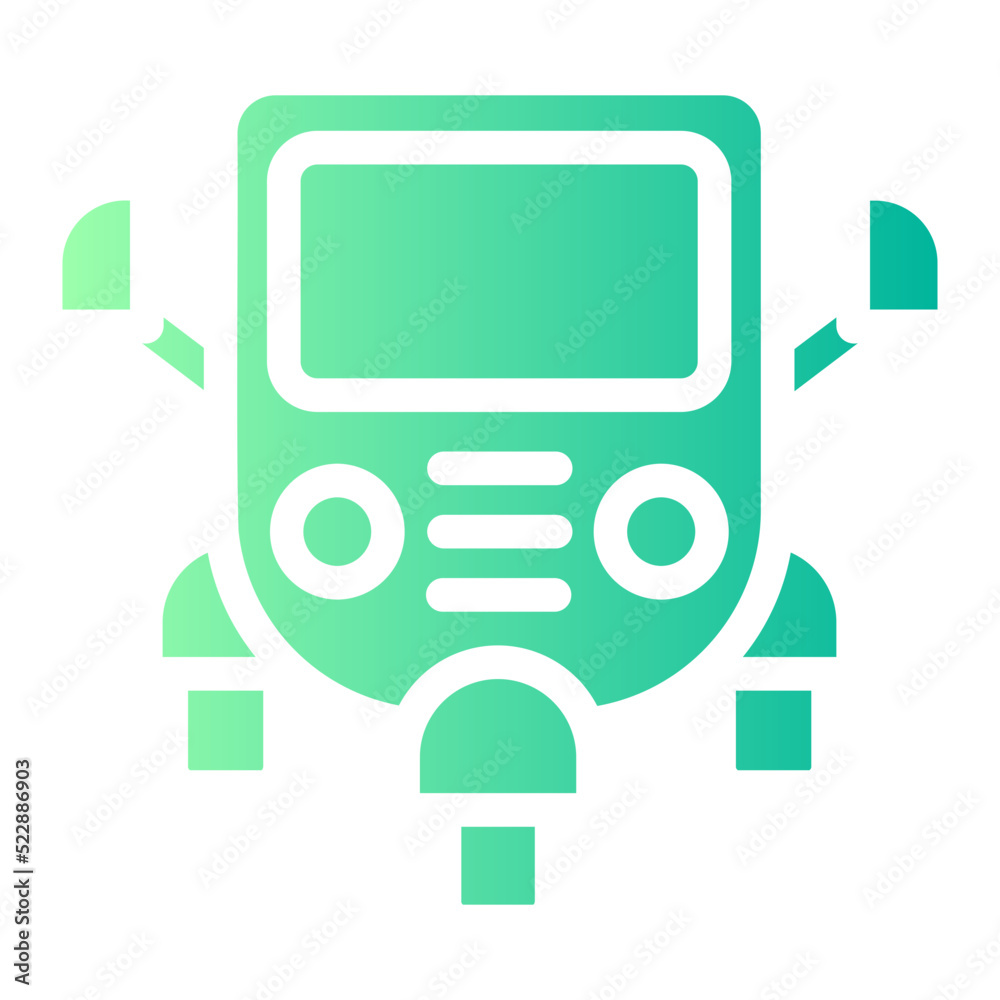 Rickshaw gradient icon