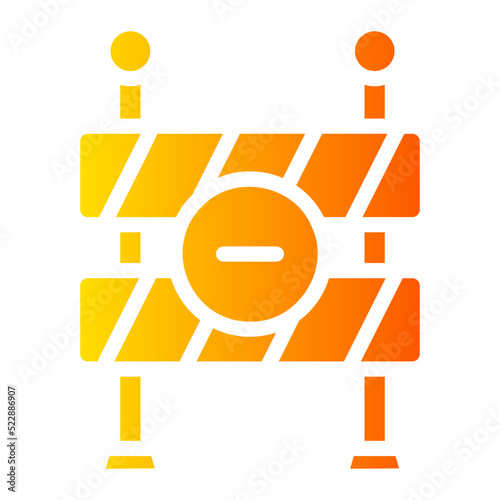 roadwork gradient icon