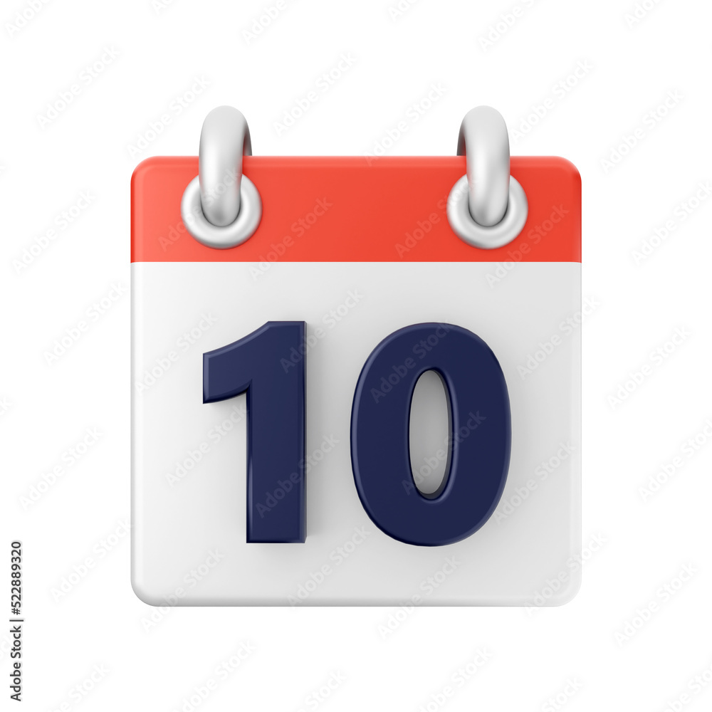 Calendar date day even 3d icon illuatration Calendar date day even 3d icon illuatration