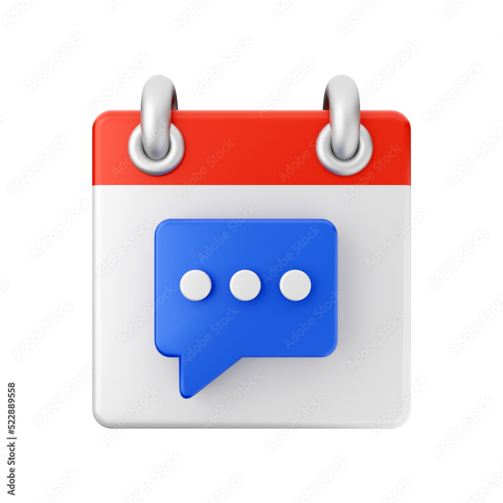 Calendar event date day 3d icon illustration Calendar event date day 3d icon illustration