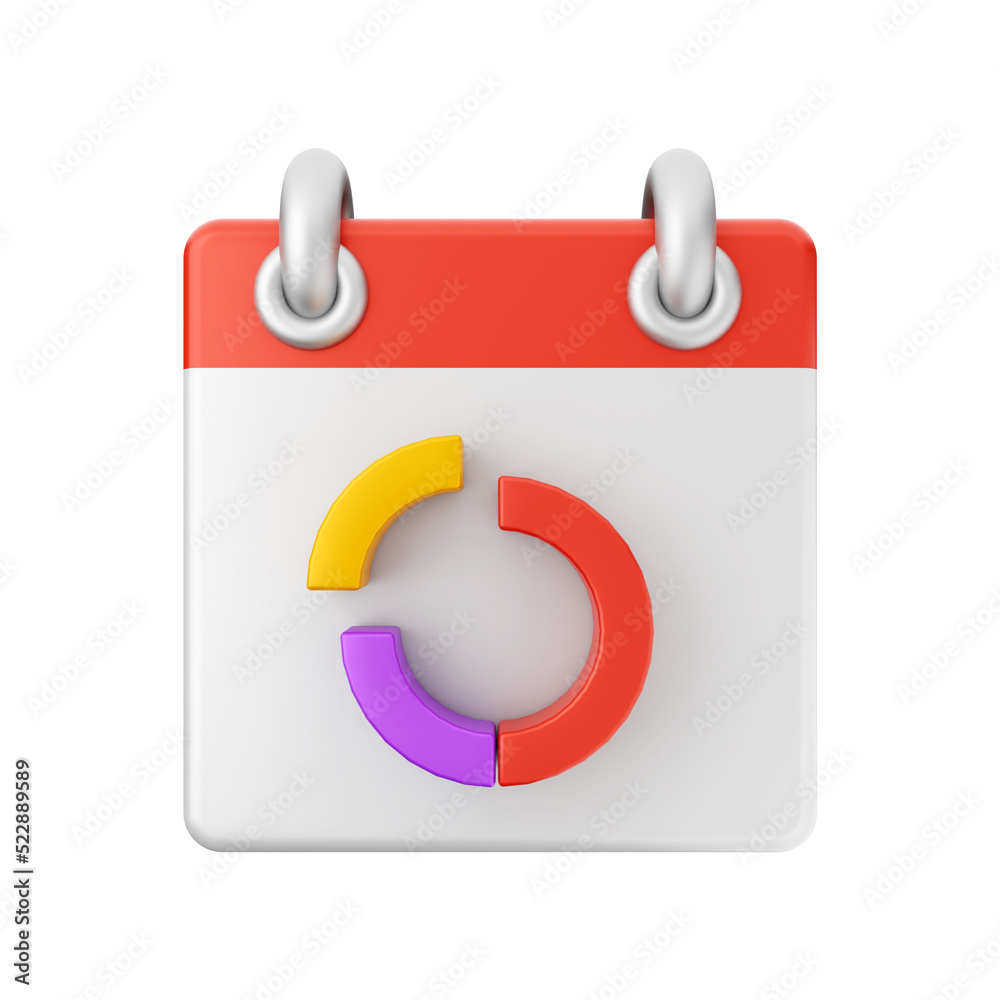 Calendar event date day 3d icon illustration Calendar event date day 3d icon illustration