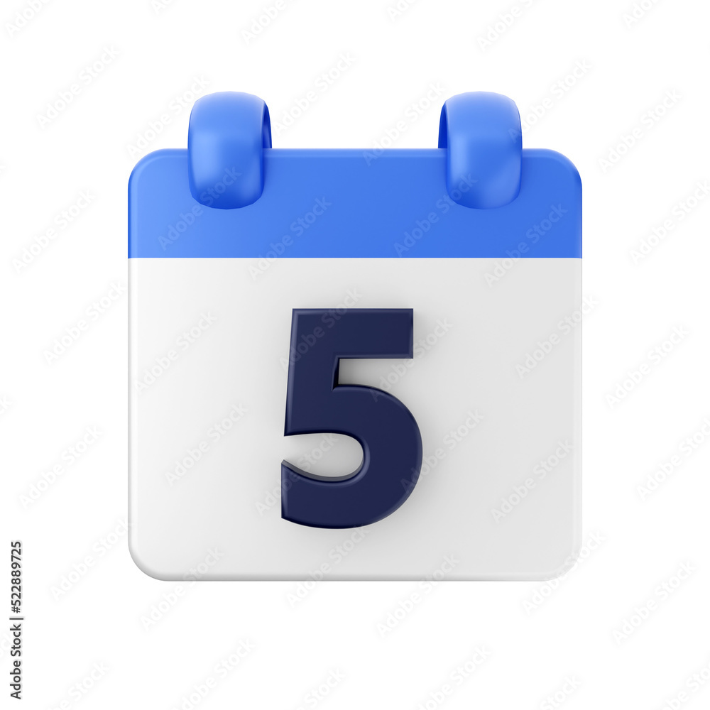 Calendar event date day 3d icon illustration Calendar event date day 3d icon illustration