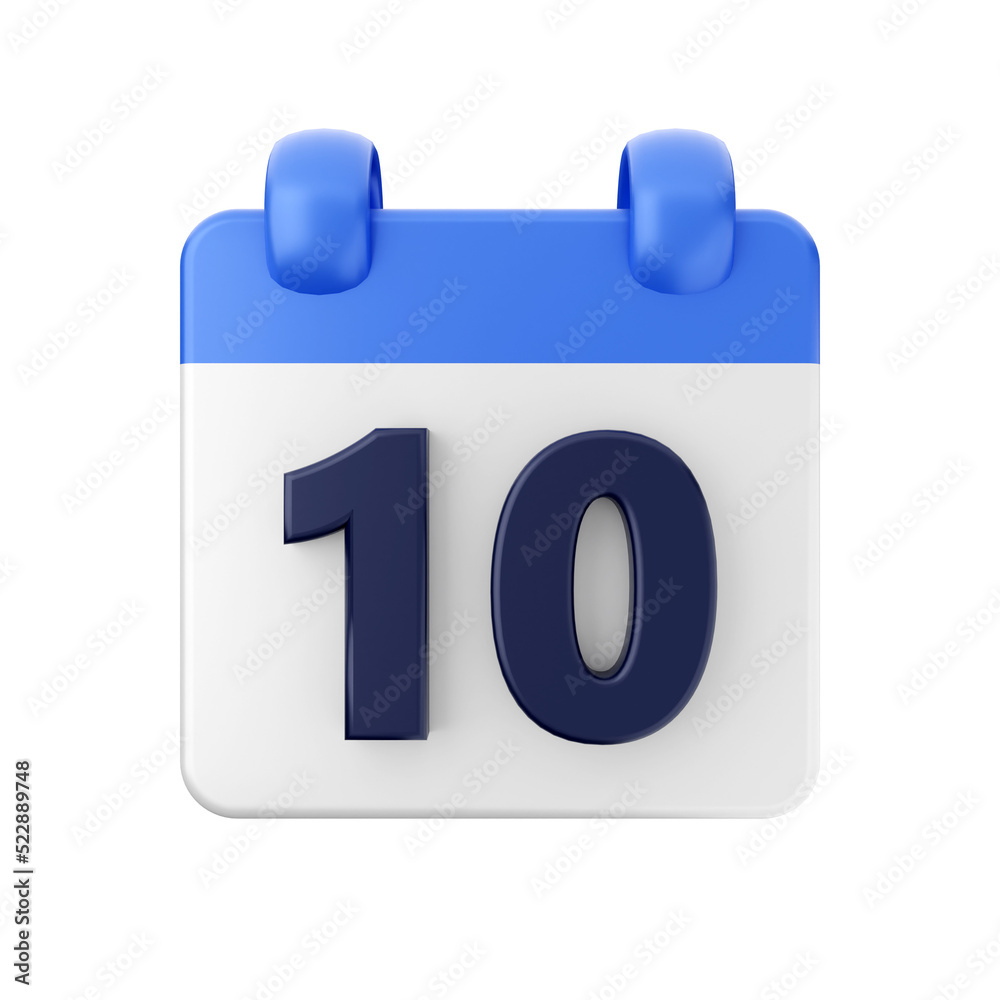 Calendar event date day 3d icon illustration Calendar event date day 3d icon illustration