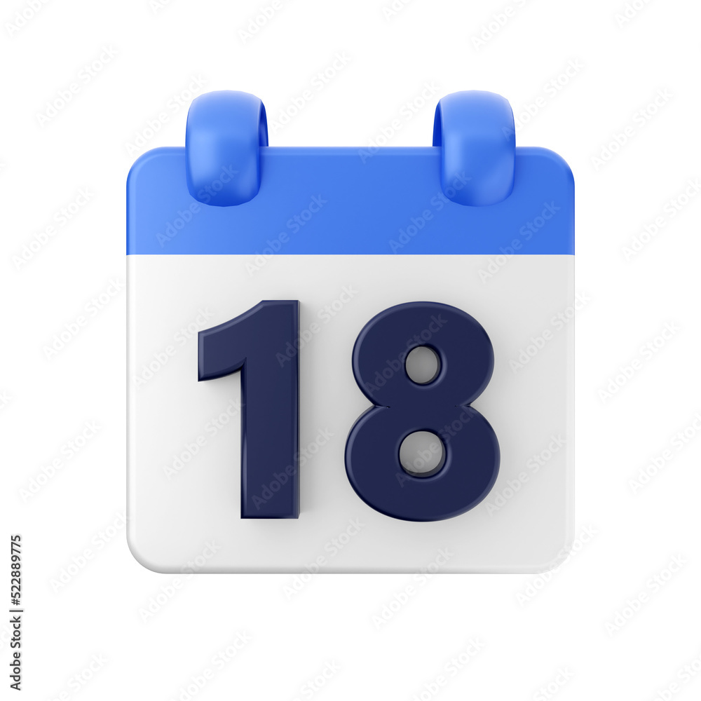 Calendar event date day 3d icon illustration Calendar event date day 3d icon illustration