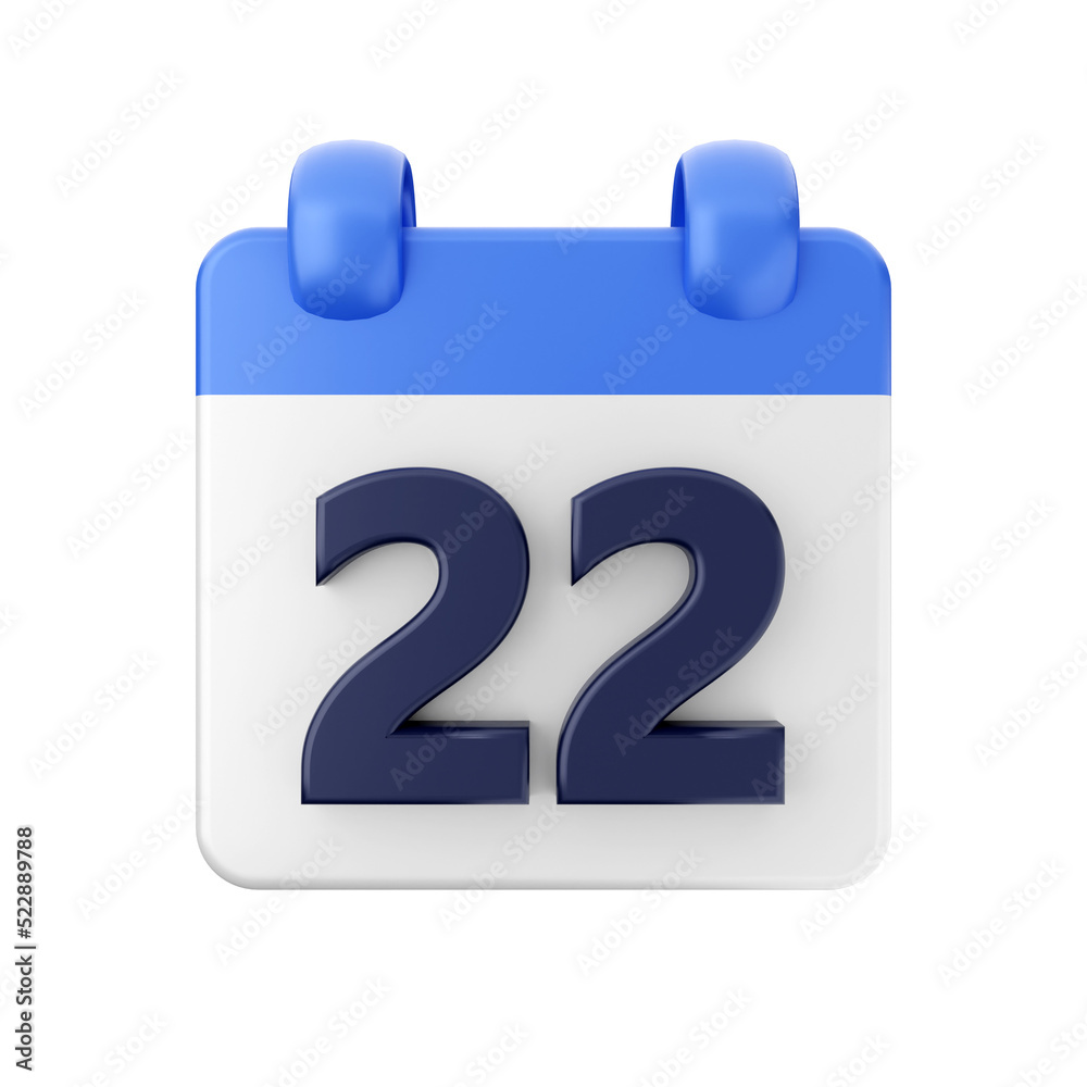 Calendar event date day 3d icon illustration Calendar event date day 3d icon illustration