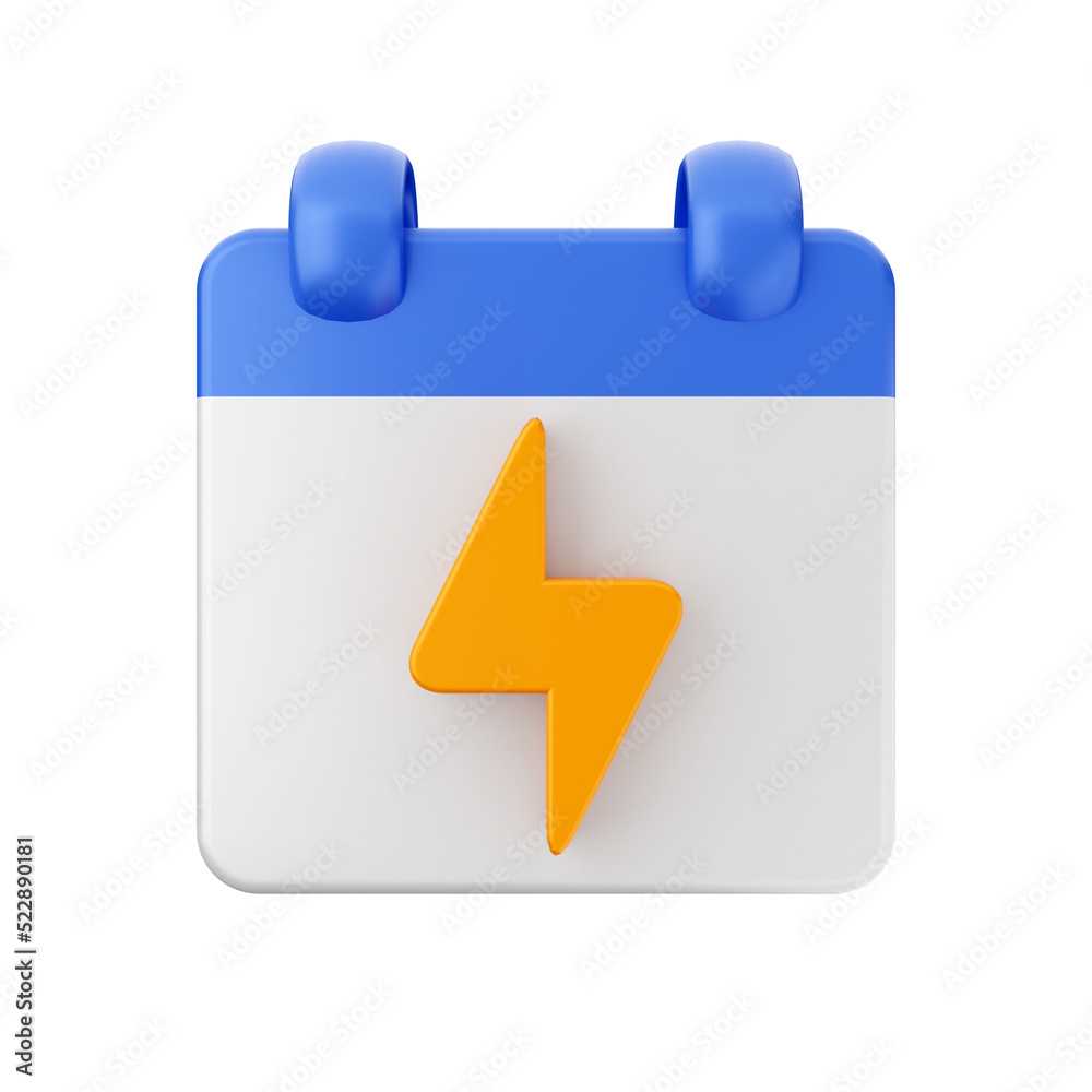 Calendar event date day 3d icon illustration Calendar event date day 3d icon illustration