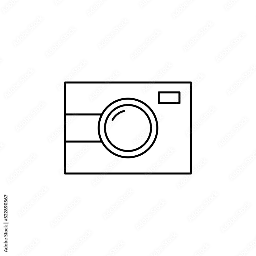 Camera, Photography, Digital, Photo Thin Line Icon Vector Illustration Logo Template. Suitable For Many Purposes. Camera, Photography, Digital, Photo Thin Line Icon Vector Illustration Logo Template. Suitable For Many Purposes.
