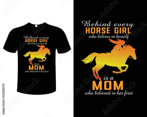 Horse Vector T-Shirt Design Template
