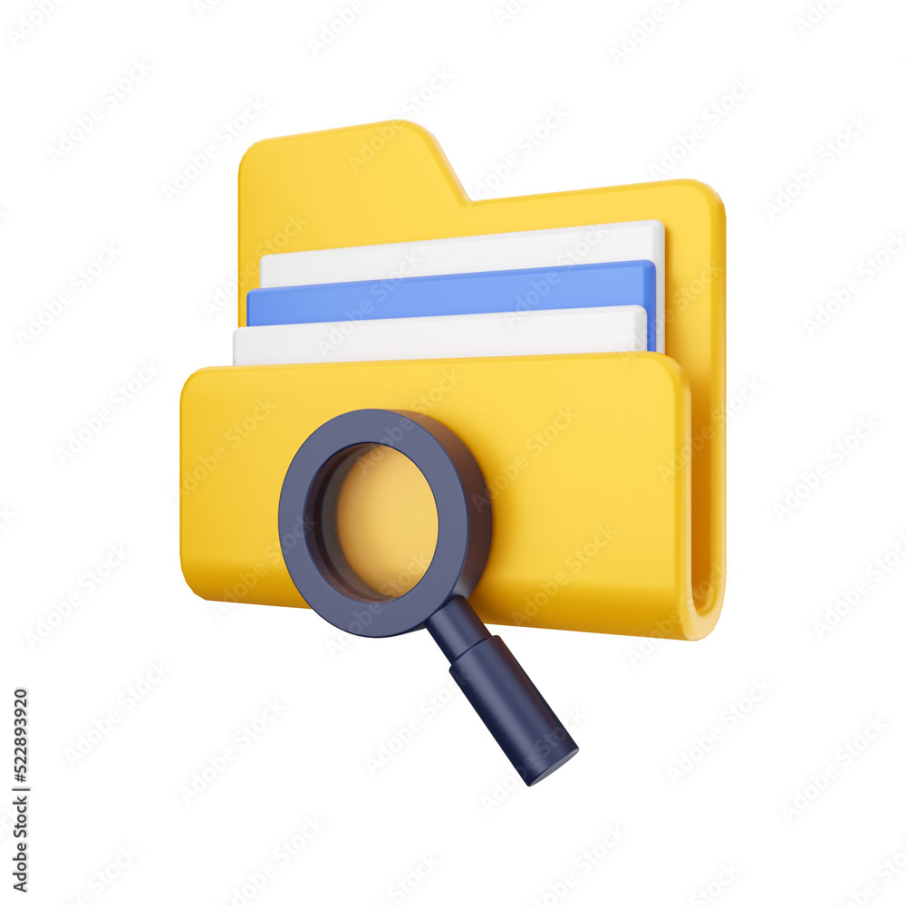 folder and file 3d icon illustration folder and file 3d icon illustration