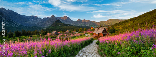 Beautiful summer day in the mountains - Hala Gasienicowa in Poland - Tatras