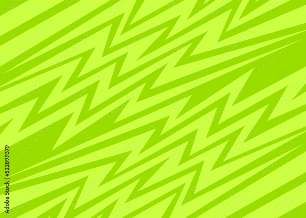 Simple green background with reflective zigzag lines pattern Simple green background with reflective zigzag lines pattern