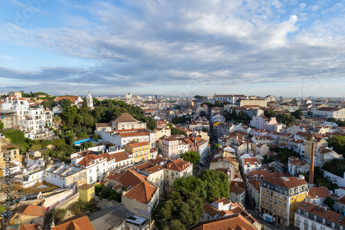 Aerial view of Lisbon Portugal 