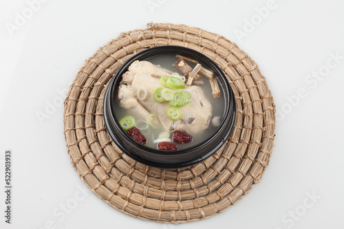 Samgyetang, oriental medicine samgyetang, oriental medicine baeksuk, baeksuk, chicken, Korean food, traditional Korean food, chobok, daebok, malbok, boknal, boknal, boknal, boknal,삼계탕, 한방삼계탕, 한방백숙, 백숙 photo