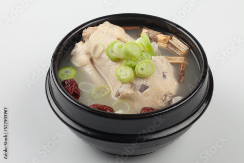 Samgyetang, oriental medicine samgyetang, oriental medicine baeksuk, baeksuk, chicken, Korean food, traditional Korean food, chobok, daebok, malbok, boknal, boknal, boknal, boknal,삼계탕, 한방삼계탕, 한방백숙, 백숙 photo