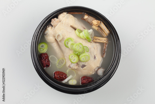 Samgyetang, oriental medicine samgyetang, oriental medicine baeksuk, baeksuk, chicken, Korean food, traditional Korean food, chobok, daebok, malbok, boknal, boknal, boknal, boknal,삼계탕, 한방삼계탕, 한방백숙, 백숙 photo