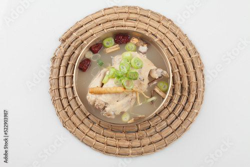 Samgyetang, oriental medicine samgyetang, oriental medicine baeksuk, baeksuk, chicken, Korean food, traditional Korean food, chobok, daebok, malbok, boknal, boknal, boknal, boknal,삼계탕, 한방삼계탕, 한방백숙, 백숙 photo