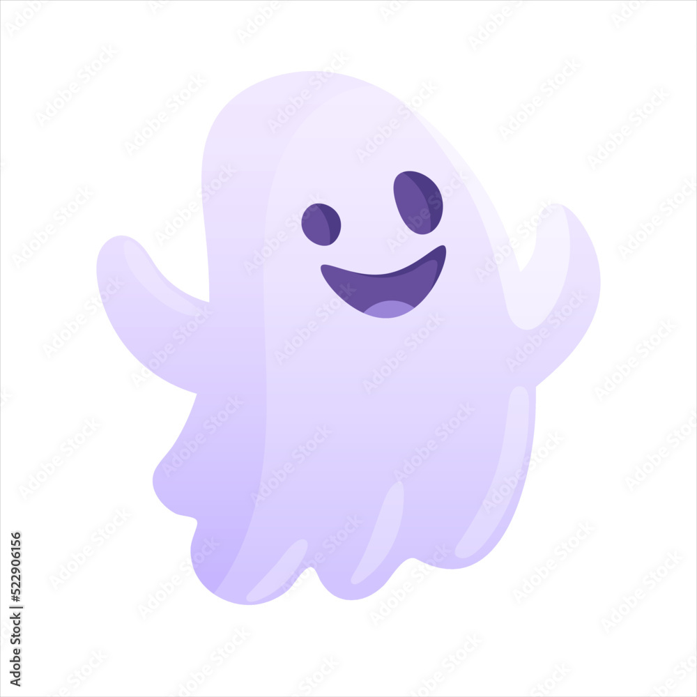 A cute vector ghost for Halloween cards and gifts A cute vector ghost for Halloween cards and gifts