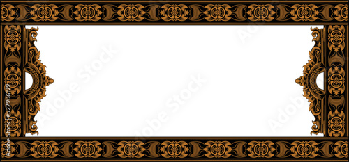 classic and luxury style wedding invitation vector design, color editable