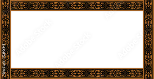 classic and luxury style wedding invitation vector design, color editable