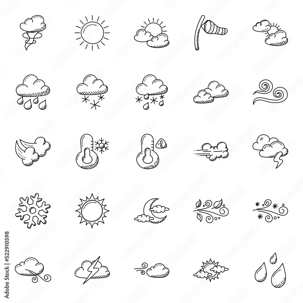 Awesomely Created Doodles of Weather
Awesomely Created Doodles of Weather
