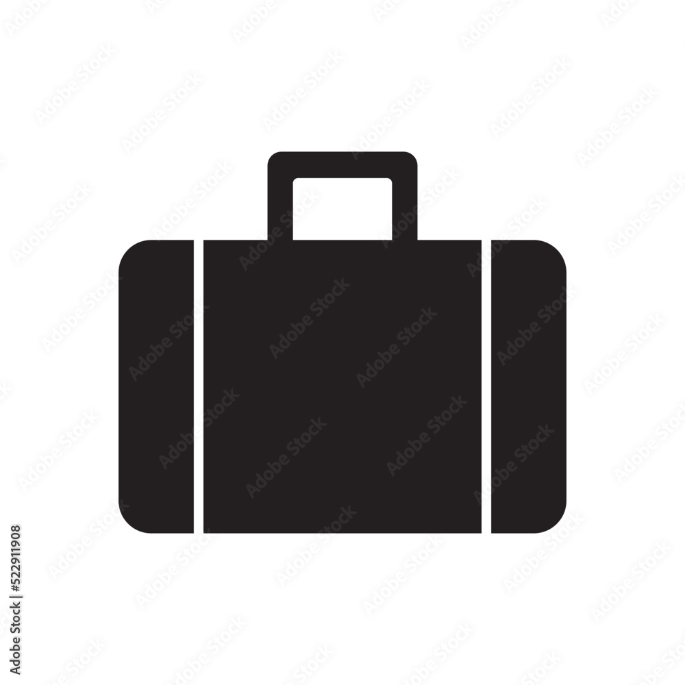 suitcase icon logo vector design Stock Vector | Adobe Stock