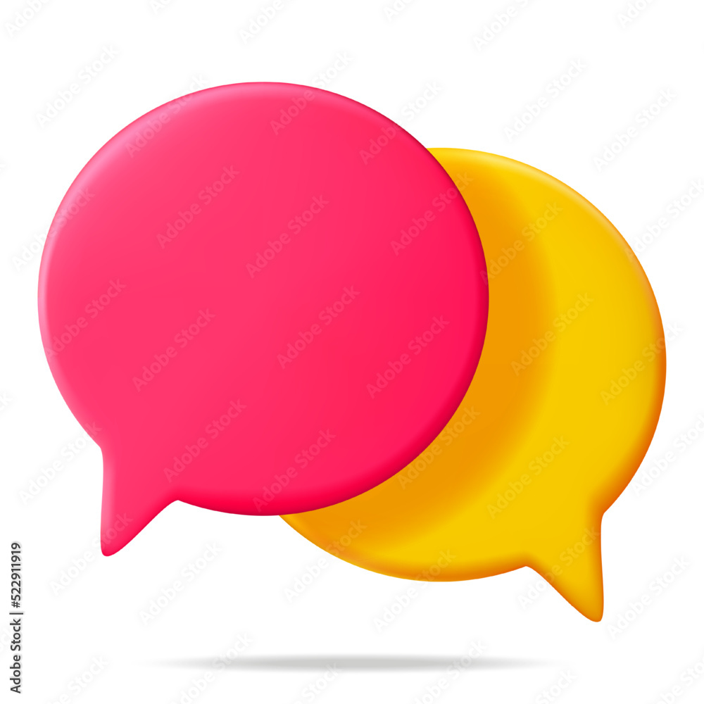 3D Red and Yellow Blank Speech Bubble Isolated on White. Rendering Chat Balloon Pin. Notification Shape Mockup. Communication, Web, Social Network Media, App Button. Realistic Vector Illustration 3D Red and Yellow Blank Speech Bubble Isolated on White. Rendering Chat Balloon Pin. Notification Shape Mockup. Communication, Web, Social Network Media, App Button. Realistic Vector Illustration
