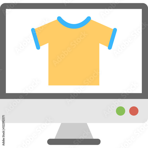 Online Shopping Flat Icon 