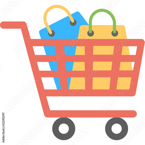 Shopping Cart Flat Icon 