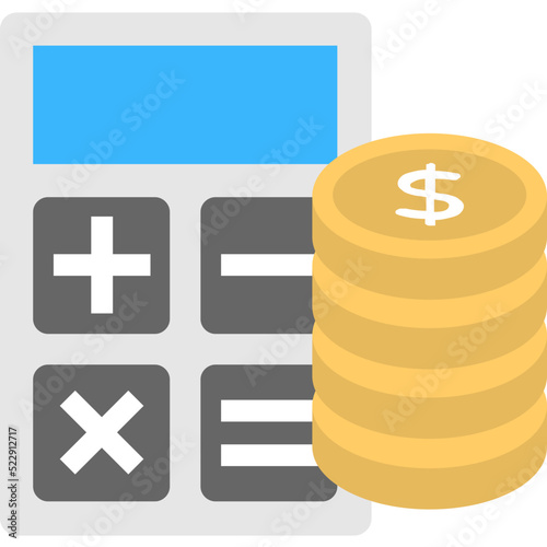 Financial Accounting Flat Icon 